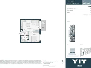 Prodej bytu 2+kk, Kladno, Unhošťská, 43 m2