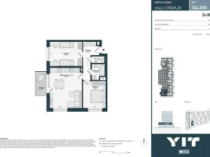 Prodej bytu 3+kk, Kladno, Unhošťská, 68 m2