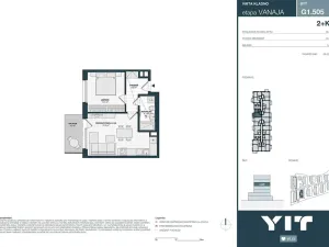 Prodej bytu 2+kk, Kladno, Unhošťská, 43 m2