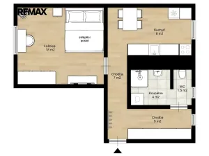 Pronájem bytu 1+1, Borohrádek, Havlíčkova, 44 m2