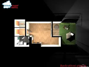 Pronájem bytu 1+kk, Uhlířské Janovice, Hrnčířská, 35 m2