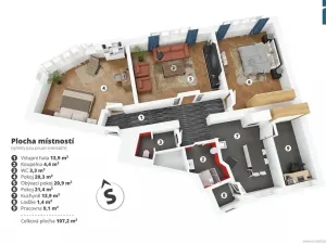 Prodej bytu 3+1, Kladno, Rooseveltova, 107 m2
