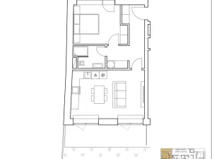 Pronájem bytu 2+kk, Brno, Škrochova, 50 m2