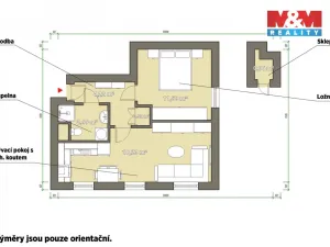 Pronájem bytu 2+kk, Bělá nad Radbuzou, Na výsluní, 39 m2
