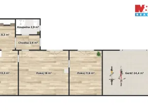 Prodej rodinného domu, Sadská, Poděbradská, 57 m2