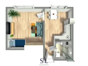Pronájem bytu 2+kk, Jablonec nad Nisou, Liberecká, 40 m2