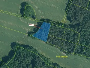 Dražba lesa, Hradiště, 1083 m2