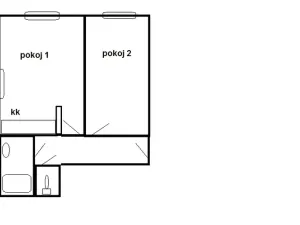 Pronájem bytu 2+kk, Bořislav, 46 m2