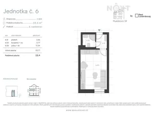 Prodej bytu 1+kk, Praha - Košíře, Musílkova, 23 m2