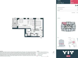 Prodej bytu 2+kk, Praha - Kamýk, Imrychova, 51 m2