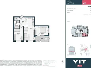 Prodej bytu 3+kk, Praha - Kamýk, Imrychova, 60 m2