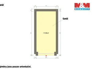 Prodej garáže, Mariánské Lázně, Janáčkova, 20 m2