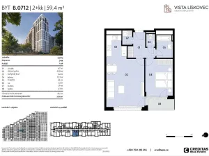 Prodej bytu 2+kk, Brno, 57 m2