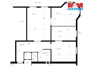 Pronájem bytu 3+1, Brno - Žabovřesky, Tábor, 70 m2