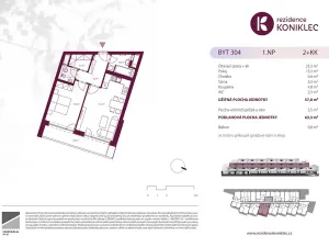 Prodej bytu 2+kk, Brno, Rybnická, 57 m2