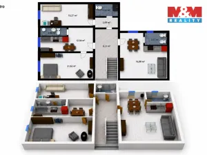 Pronájem rodinného domu, Velim, třída Krále Jiřího, 280 m2