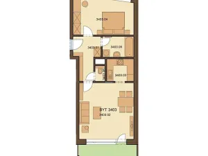 Pronájem bytu 2+kk, Ostrava, Sokolovská, 61 m2