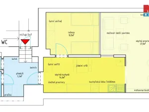 Pronájem bytu 2+1, Litomyšl - Litomyšl-Město, Smetanovo náměstí, 56 m2