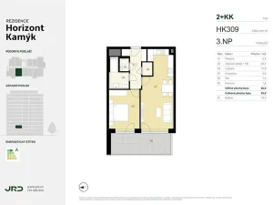 Prodej bytu 2+kk, Praha - Kamýk, Smotlachova, 50 m2
