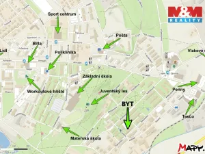 Prodej bytu 3+kk, Milovice - Mladá, Rakouská, 93 m2