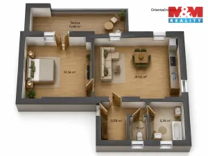 Prodej bytu 2+kk, Mladá Boleslav - Mladá Boleslav II, Nerudova, 50 m2