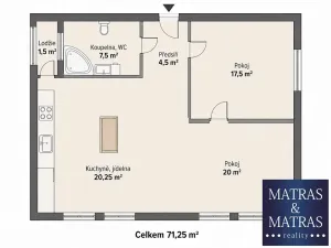 Prodej bytu 2+kk, Brno, Renneská třída, 67 m2