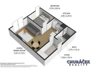 Prodej bytu 2+kk, Abertamy, Plešivecká, 43 m2