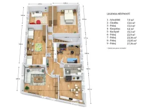 Prodej kanceláře, Cetkovice, Velká Strana, 464 m2