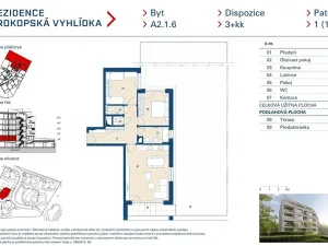 Prodej bytu 3+kk, Praha - Jinonice, Radlická, 77 m2