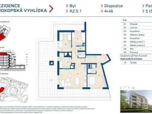 Prodej bytu 4+kk, Praha - Jinonice, Radlická, 108 m2