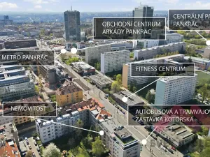 Pronájem bytu 2+kk, Praha - Nusle, Na Pankráci, 61 m2
