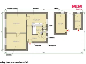 Prodej bytu 2+1, Žihle, 55 m2