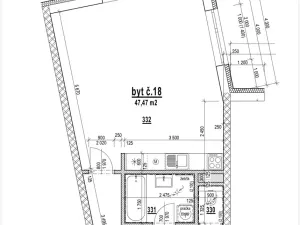 Pronájem bytu 1+kk, Kyjov, Sídliště Zahradní, 47 m2