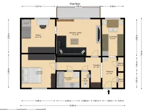 Prodej bytu 3+1, Brno, Uzbecká, 71 m2