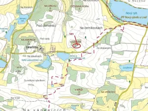 Dražba pozemku, Hradiště, 1221 m2