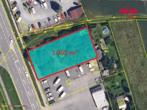 Prodej komerčního pozemku, Olomouc - Holice, 1252 m2