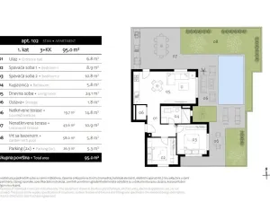 Prodej bytu 3+kk, Premantura, Chorvatsko, 95 m2