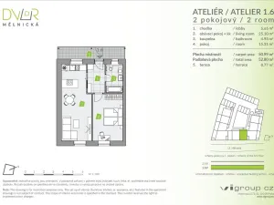 Prodej bytu 2+kk, Brandýs nad Labem-Stará Boleslav - Stará Boleslav, Mělnická, 51 m2