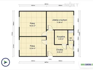 Prodej bytu 2+1, Lukavice, 55 m2