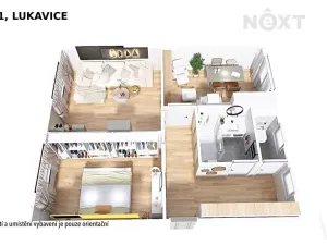 Prodej bytu 2+1, Lukavice, 55 m2