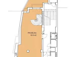 Pronájem obchodního prostoru, Praha - Vinohrady, Řipská, 143 m2