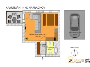 Prodej bytu 1+kk, Harrachov, 39 m2