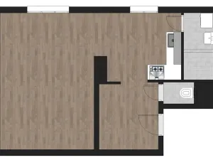 Pronájem bytu 1+kk, Ostrava, Hasičská, 40 m2