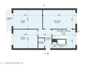 Prodej bytu 3+1, Hradec Králové, Pod Zámečkem, 85 m2