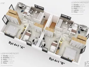 Prodej bytu 4+1, Mnichovo Hradiště, Akátová, 89 m2