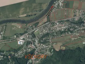 Dražba louky, Všenory, 601 m2