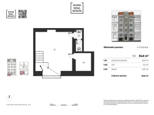 Prodej kanceláře, Praha - Vinohrady, U tržnice, 36 m2