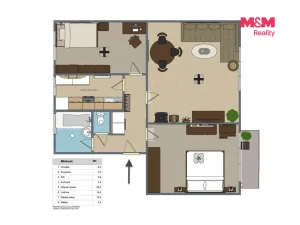 Prodej bytu 3+1, Chotěšice, 74 m2
