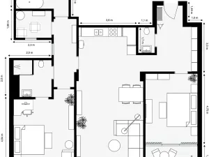 Prodej bytu 4+kk, Praha - Dejvice, Zelená, 125 m2