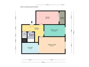 Pronájem bytu 3+kk, Praha - Petrovice, Rezlerova, 63 m2